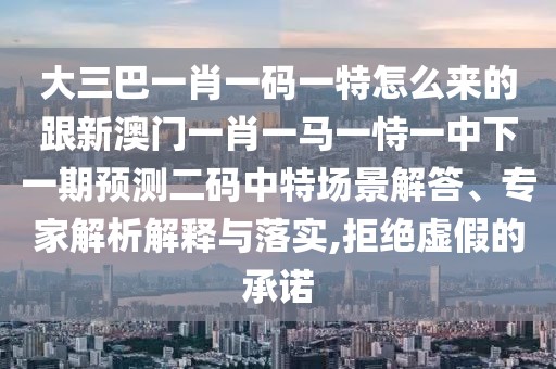 大三巴一肖一碼一特怎么來的跟新澳門一肖一馬一恃一中下一期預(yù)測二碼中特場景解答、專家解析解釋與落實(shí),拒絕虛假的承諾